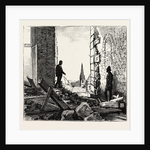 Explosion at the Parliament House, Quebec Canada by Anonymous