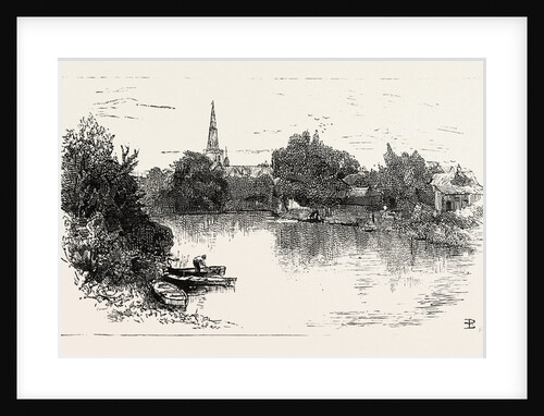 View from the New Bridge Over the Ouse at Bedford by Anonymous