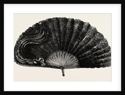 Modern Ostrich Feather Fan by Anonymous