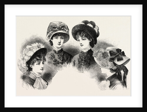 1882 Fashionable Hats by Anonymous