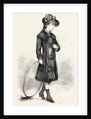 Girl of Six, Crimson Vicuna, with Satin Plastron by Anonymous