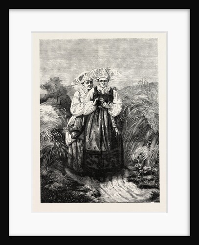 Swedish Peasant Girls, European, Sweden by Anonymous