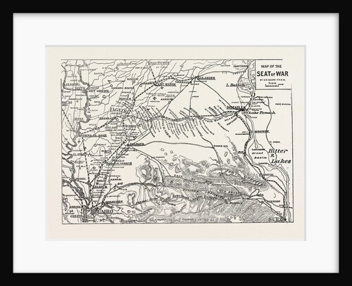 Map of the Seat of War, Egypt by Anonymous