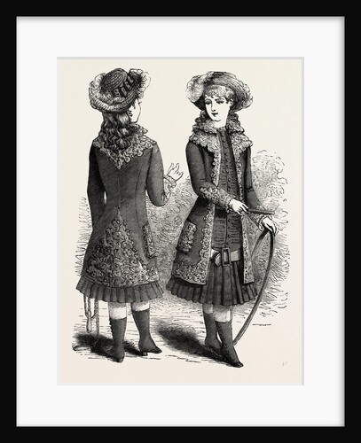 Costume for Girl of Ten Back and Front by Anonymous