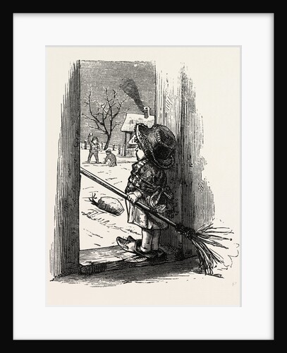 Cleaning the Doorstep, Child by Anonymous