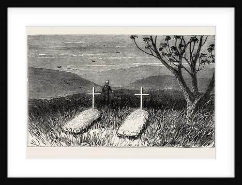 Graves of Lieut. Scott Douglas and Corporal Cotter at Kwamagaza, Zulu War by Anonymous