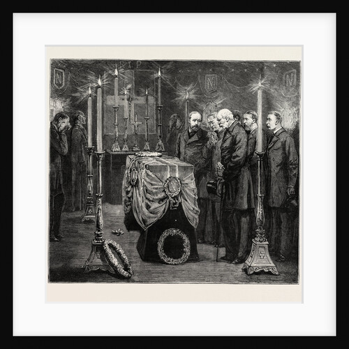 The Royal Party in the Mortuary Chapel at Woolwich, Funeral of the Late Prince Louis Napoleon by Anonymous