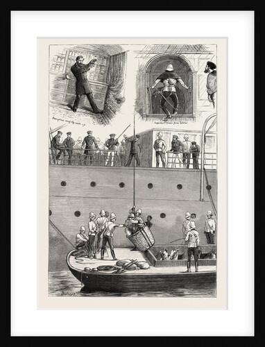 On Board a Troopship, Military Life by Anonymous