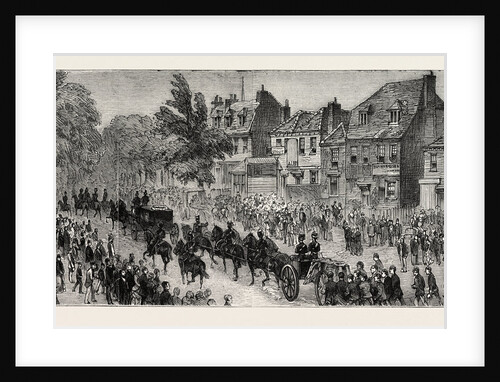 Arrival of the Procession at Chislehurst, UK, the Funeral of Prince Louis Napoleon by Anonymous