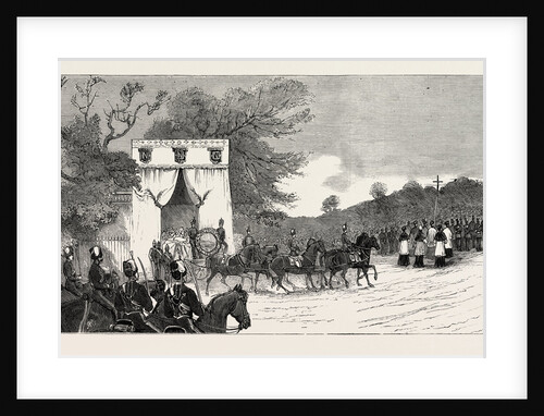 The Procession Leaving Camden House for St. Mary's Church, the Funeral of Prince Louis Napoleon by Anonymous