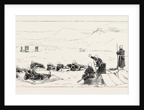 Night Picket of 94th Regiment, Upoko River, the Zulu War by Anonymous