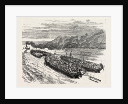 The Last of the Russians in Eastern Roumelia Russian Troops Passing Down the Danube, Near Galatz by Anonymous