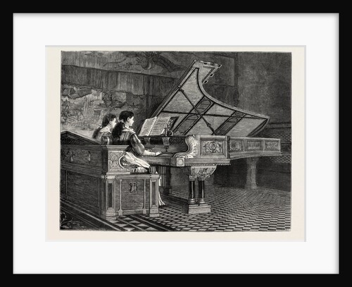 An Artist's Pianoforte, Piano, Music, Playing by Anonymous