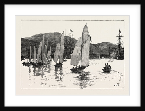 The Mediterranean Fleet at Sigri the Annual Regatta Start for the Admiral's Cup by Anonymous