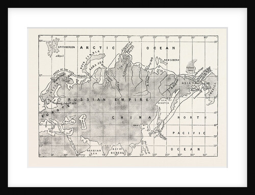 The North-East Passage Map of the Route Taken by the Nordenskjold Expedition by Anonymous