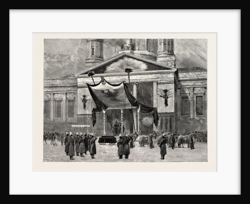 The Funeral of the Late Emperor William at Berlin the Procession Leaving the Cathedral, Germany by Anonymous