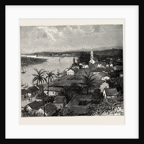 View of the City of Tuxpan from Observatory Hill, Looking West, Mexico by Anonymous