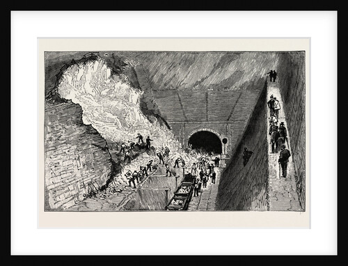 Landslip on the Railway Near Boulogne-Sur-Mer France by Anonymous