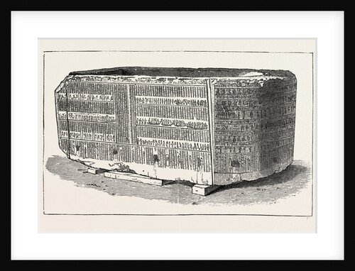 Sarcophagus in which the Embalmed Body of Alexander the Great Was Supposed to Have Been Deposited by Ptolemy from the Ruins of the Soma in Alexandria by Anonymous