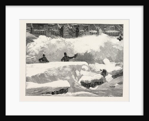 Blizzard in New York, Aspect of an Up Town Street the Day after the Storm, United States by Anonymous