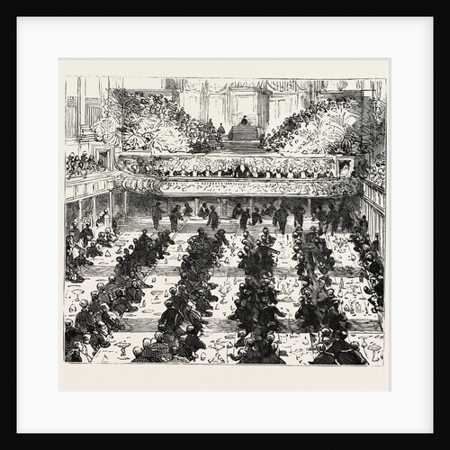 The Banquet in the Town. Hall Mr. Chamberlain Speaking, Birmingham by Anonymous