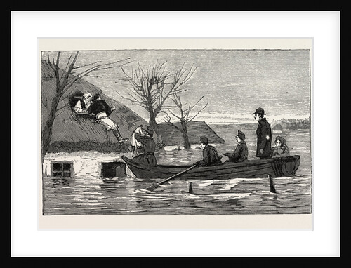 Rescuing a Family from the Roof of Their House, Mogila, Galicia, Spain by Anonymous