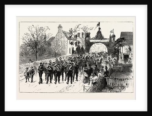 The Procession Entering the Village, Golden Wedding of Lord and Lady Cranbrook at Hemsted Park, Kent by Anonymous