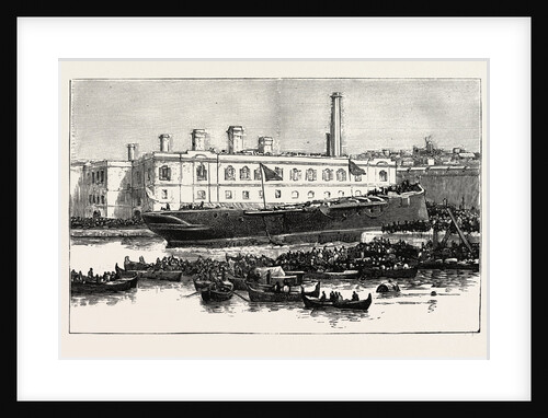 Launch of H.M.S. Melita at Malta the First Ironclad Launched from the Malta Dockyard by Anonymous