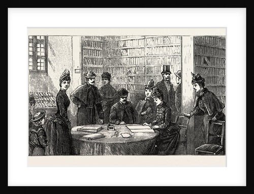 British Residents at Florence Signing an Address of Welcome to Her Majesty by Anonymous