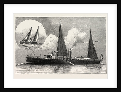 Torpedo Gun Boat, the Rattlesnake Launching Torpedoes by Anonymous