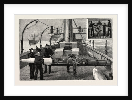 Torpedo Gun Boat, Loading a Torpedo Tube on the Upper Deck, Looking Forward by Anonymous