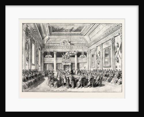 Dublin Castle, Ireland, an Investiture of the Order of St. Patrick in St. Patrick's Hall by Anonymous