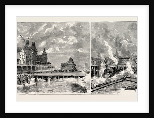 Moving the Brighton Beach Hotel, Coney Island, New York, Front View of the Hotel by Anonymous