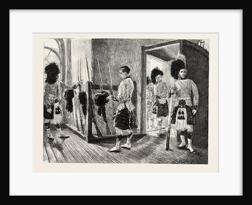 Men of' the Black Watch in the Guard-Room, Dublin Castle Ireland by Anonymous