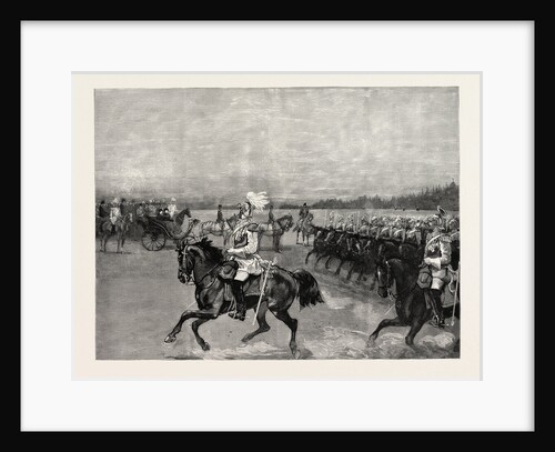 Review of the Garde Du Corps Before the Queen, the Empress Victoria, and the Royal Family Berlin Germany by Anonymous