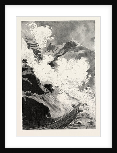 An Avalanche at Wassen, Valley of Reuss, Canton Uri, Switzerland by Anonymous