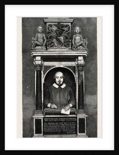 The Shakespeare Memorial Bust and Tablet, Holy Trinity Church, Stratford-on-Avon by Anonymous