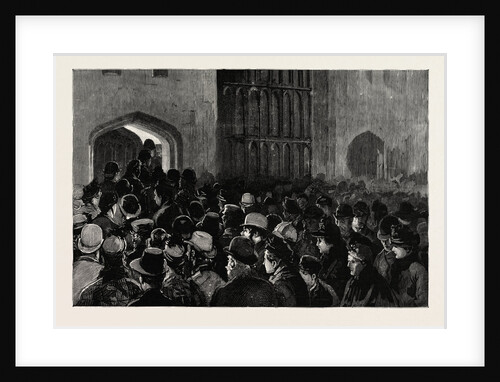 Distributing the Queen's New Year Gifts at Windsor by Anonymous