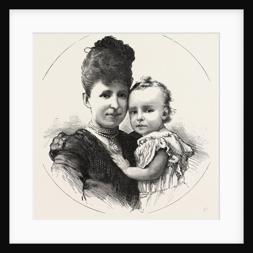 King Alphonso of Spain and His Mother Christina, the Queen Regent by Anonymous