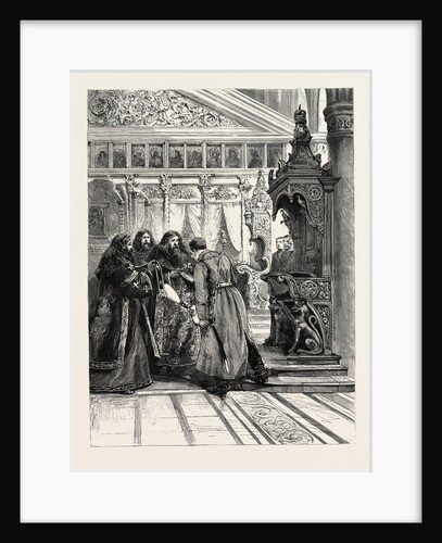 Prince Ferdinand of Bulgaria Attending Service at the Greek Church, Sofia, Kissing the Crucifix by Anonymous