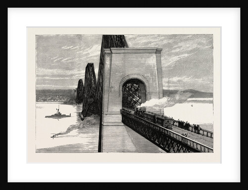 Running the First Train Over the New Forth Bridge by Anonymous