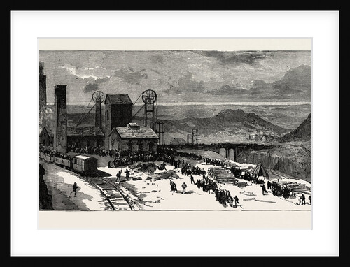 Colliery Explosion at Llanerch, Monmouthshire, General View of the Works Just after the Explosion by Anonymous