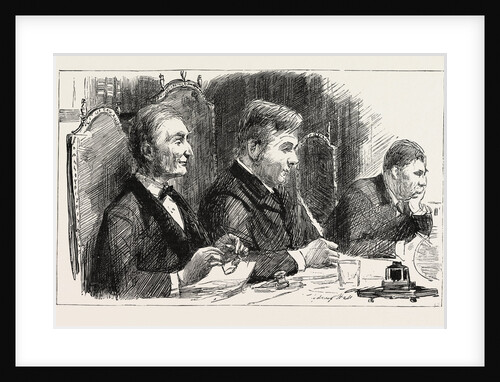 Sketches at the Meetings of the London School Board 1890, the Rev. Diggle, Chairman, in the Middle by Anonymous