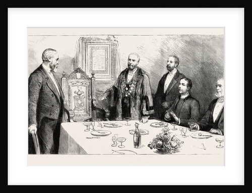 Presentation of a Carved Oak Chair to Dr. James Williams at Brecon, Wales, Colonel John Morgan, Mayor of Brecon by Anonymous