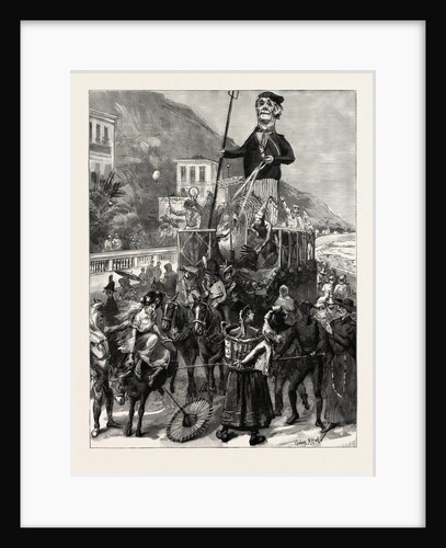 The Carnival at Mentone, Menton, France by Anonymous