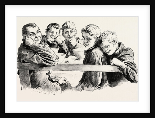Free Dinners to Poor Children at the King Edward's Mission, Whitechapel, London by Anonymous