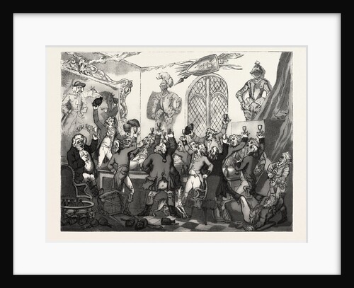 The Humours of Fox Hunting, 1788, the Dinner, Hunt by Anonymous