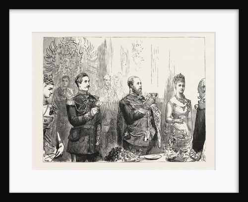 The State Banquet in the Palace, Drinking the Queen's Health, Berlin, Germany by Anonymous