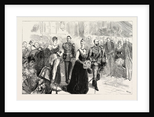The State Concert at the Palace, the Royal Procession Passing Through the Picture Gallery, Berlin Germany by Anonymous