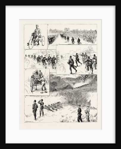 With the Royal Marine Cyclists from Walmer to the Battle of Tolsford Hill, from Sketches by Our Special Artist with the Folkestone Division by Anonymous
